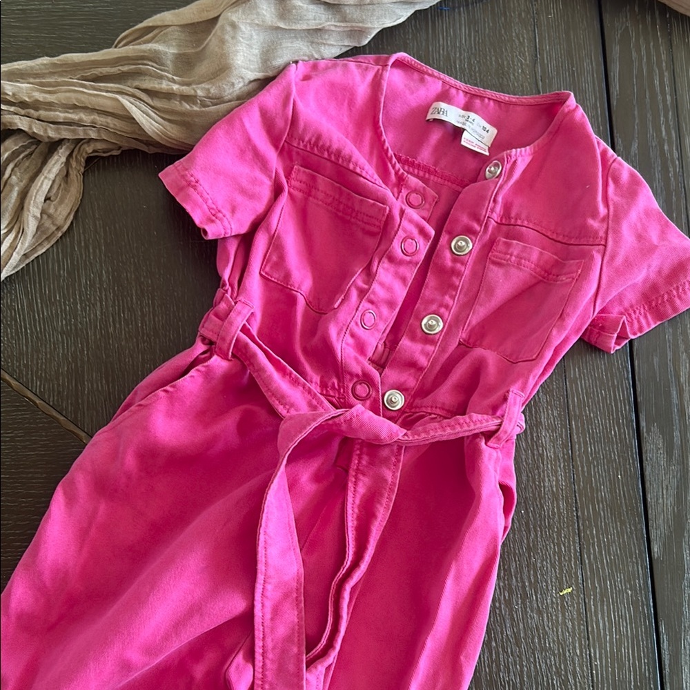 Pink Kids Jumpsuit